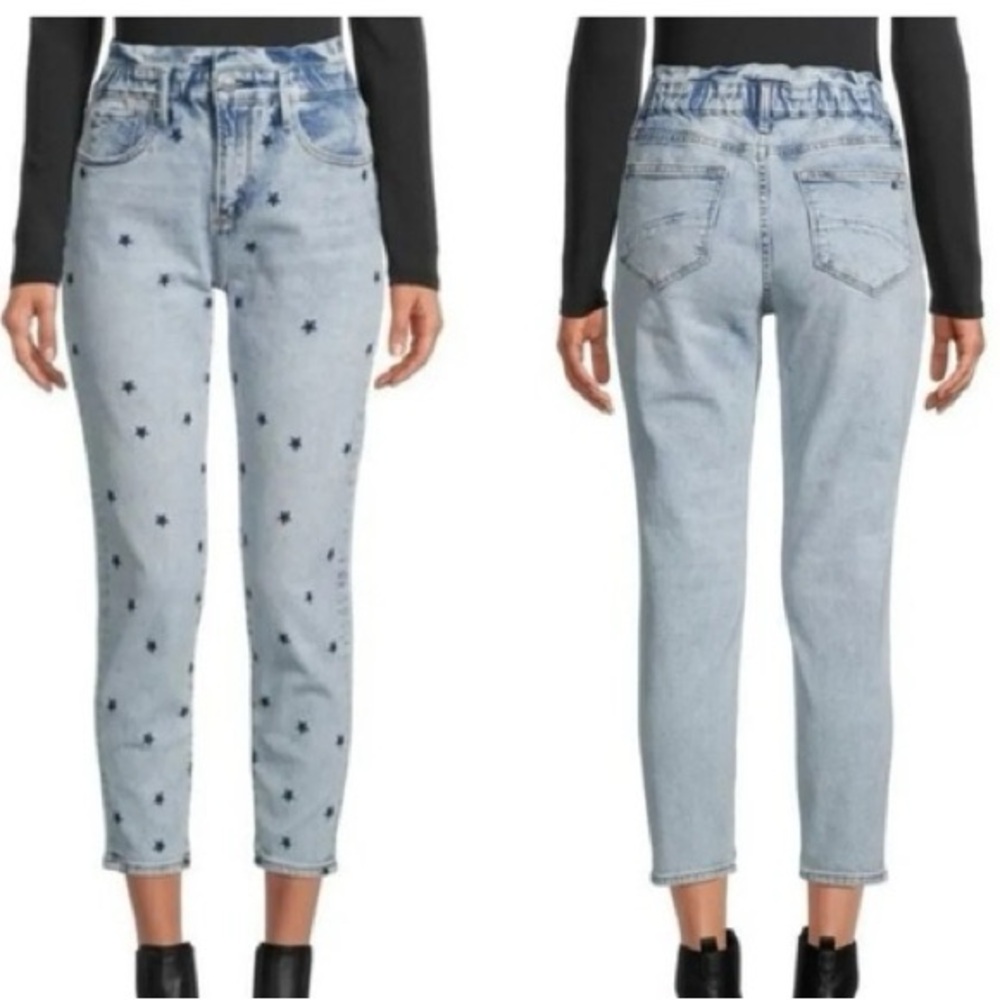 Driftwood Elon Star Embroidered Jeans Size 28